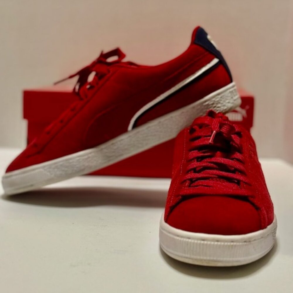Puma Suede Triplex Cherry Men's Shoes - Size 9 - NEW in Box - Stylish